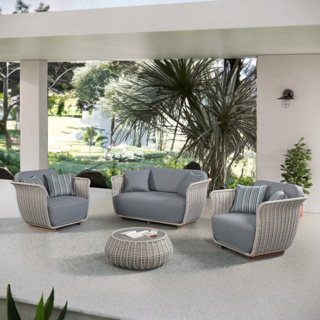 Outdoor Rattan Sofa Set